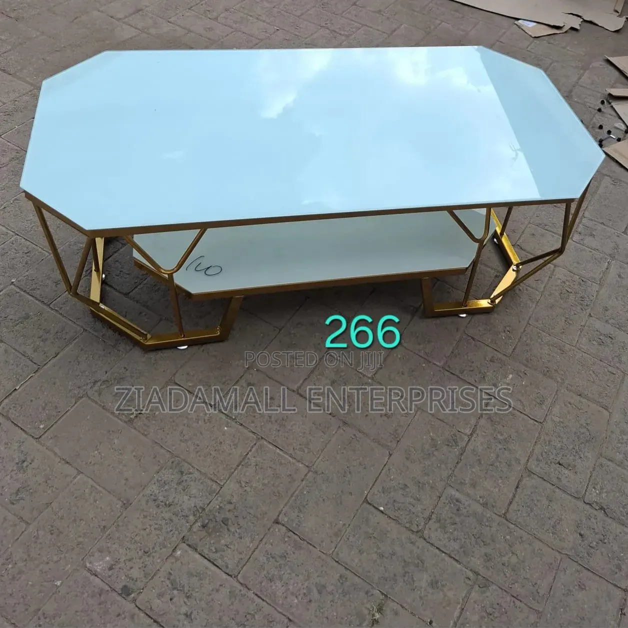 Modern Executive White Top Glass Coffee Tables**
