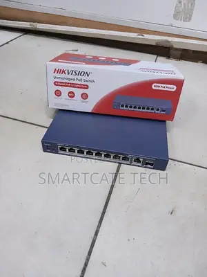 Hikvision DS-3E0510P-E/M 8 Port Gigabit PoE Switch for Security Camera