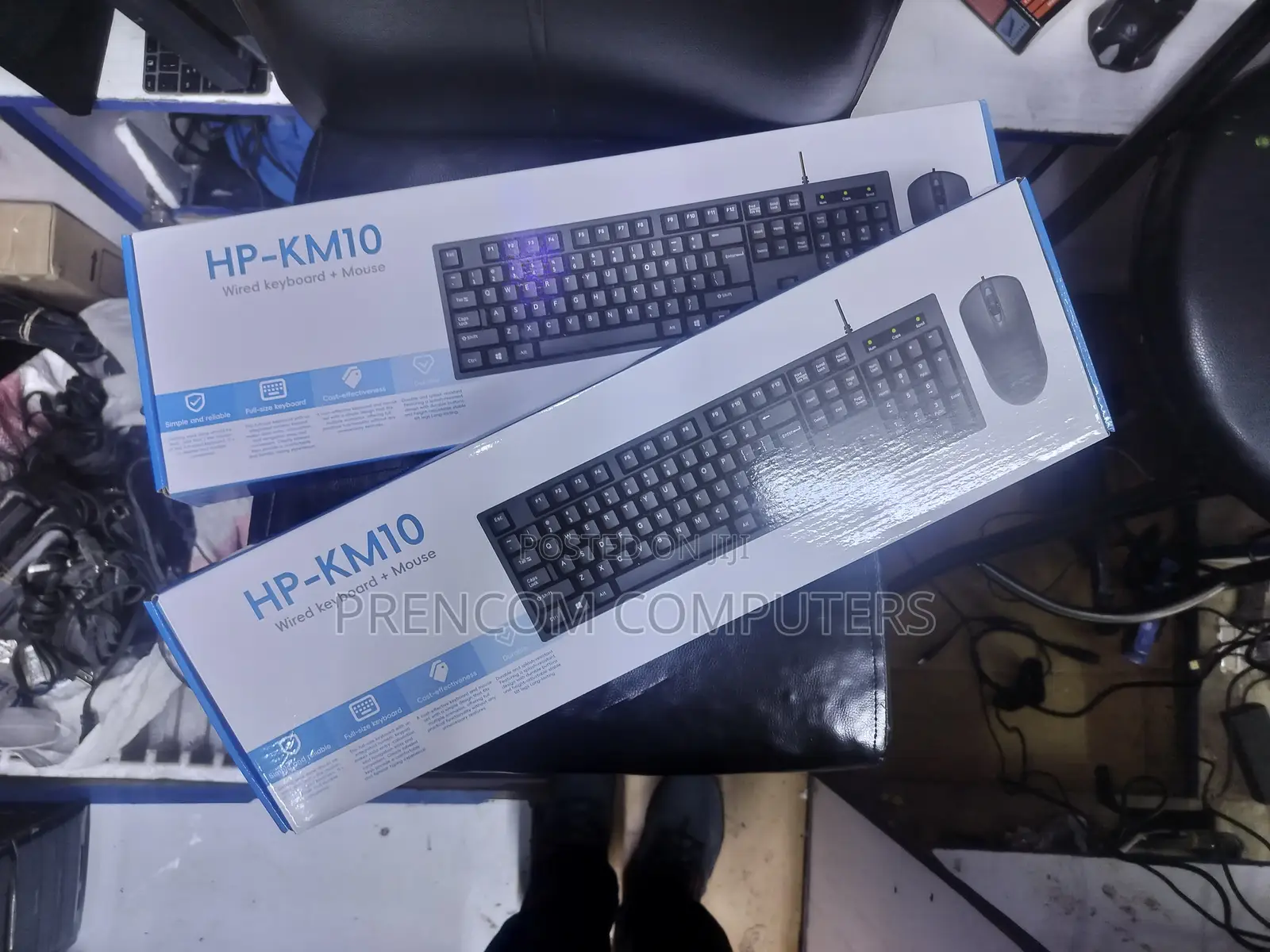 HP Km10 Wired Keyboard and Mouse Combo