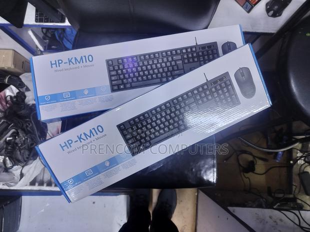 HP Km10 Wired Keyboard and Mouse Combo - thumbnail 3