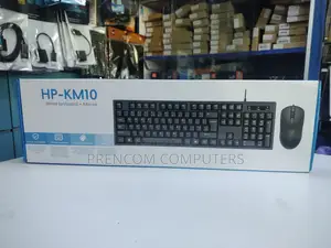 HP Km10 Wired Keyboard and Mouse Combo