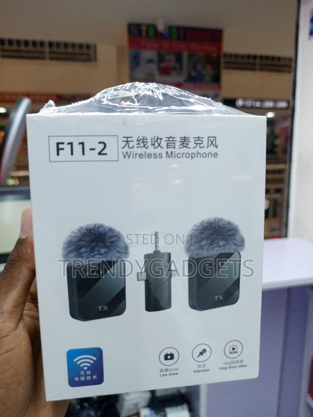 F11-2 3-in-1 Wireless Lavalier Mic System for Phone Camera - thumbnail 2