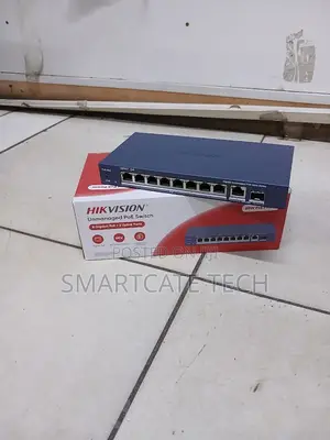 Hikvision 8-Port PoE Gigabit Switch for CCTV Camera Installation