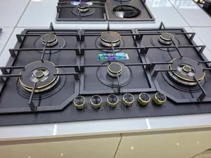 Bolesi Built-in Gas Hob 690cm Golden Diamond Series, 2 Wok Burners,