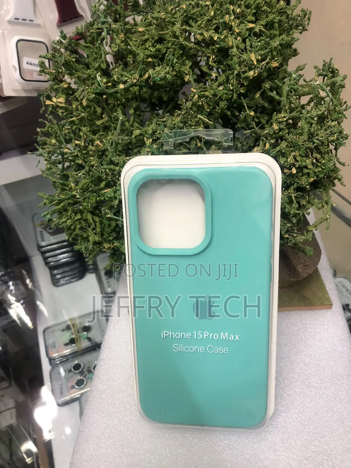 Pink Silicone Phone Case Labeled for the iPhone 15 Pro Max