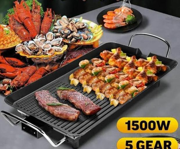 Electric Non-Stick Rectangular Hot Plate Machine Smokeless - thumbnail 3