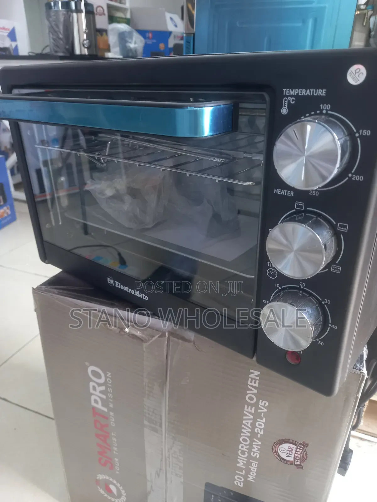Black 20l Electric Oven