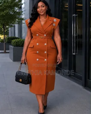 Short Sleeve Blazer Dress With Belt