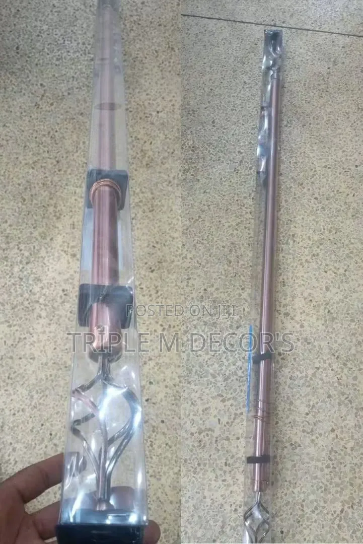 Quality 2m Double Adjustable Curtain Rods for Living Room
