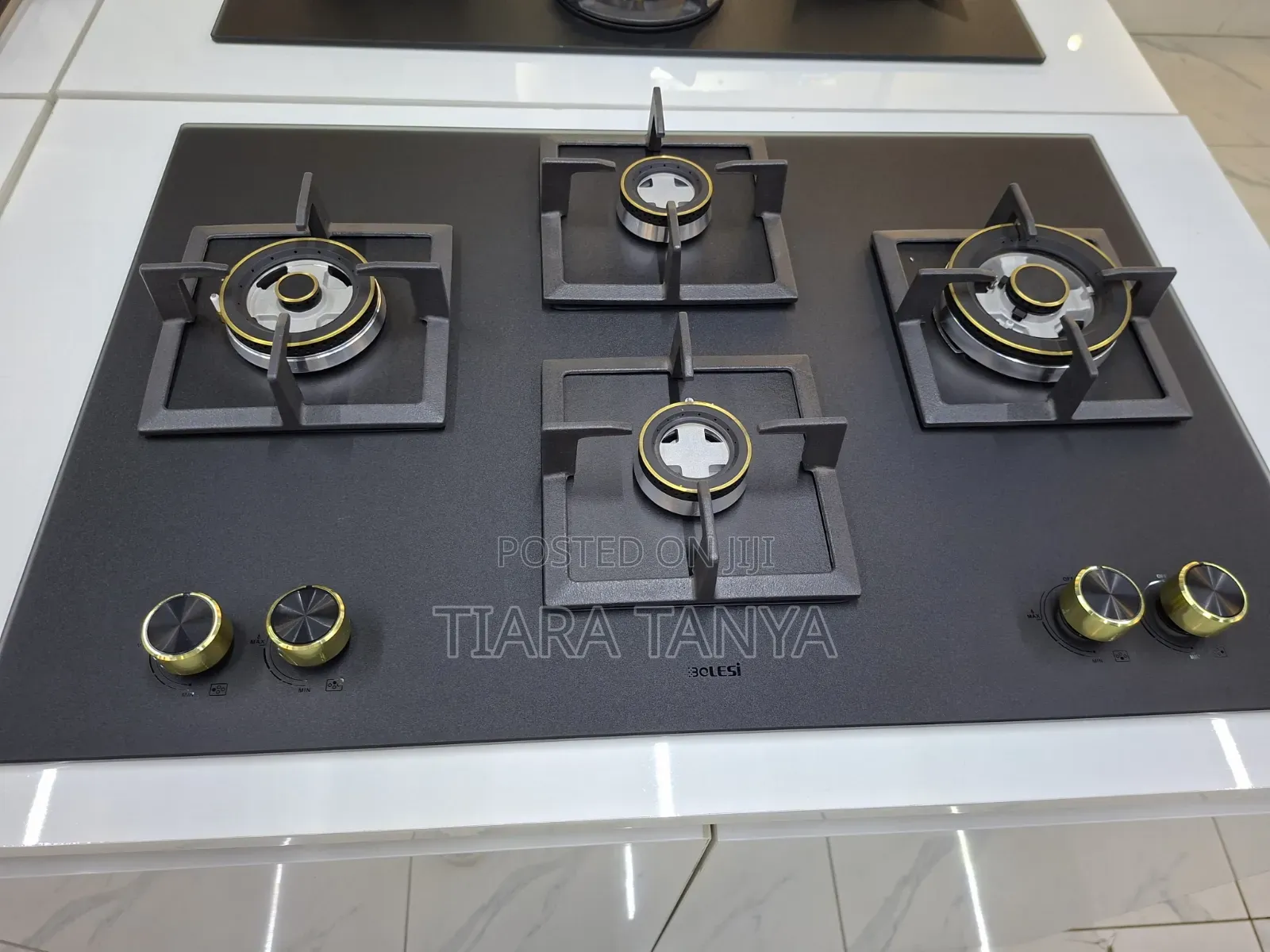 Bolesi 90cm BLS Ml 8402g Built in 4 Gas Hob Golden Diamond Series