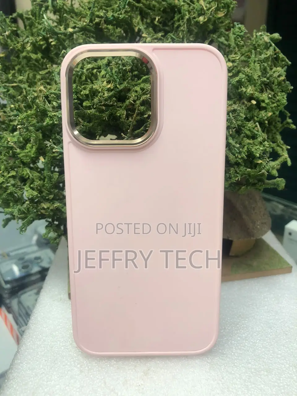 Light Pink Matte Liquid Silicone iPhone a Frame iPhone 14 Pro Max