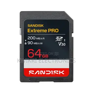Carte SD Pro SANDISK Extreme UHS-I - 64 Go