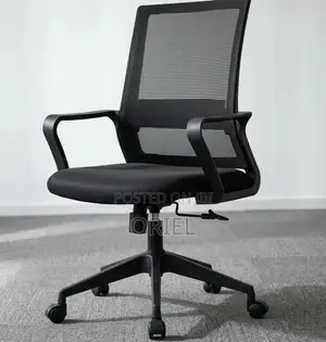 Office Chair : Mesh Mid-Back Swivel Staff Chair