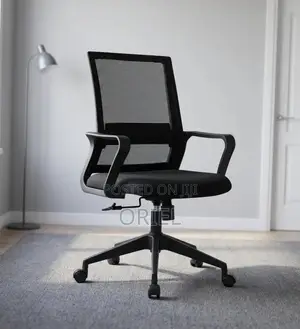 Office Chair : Mesh Mid-Back Swivel Staff Chair