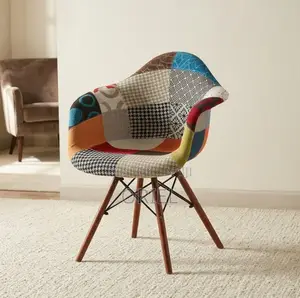 Office Chair : Eames Patchwork Chair With Armrests