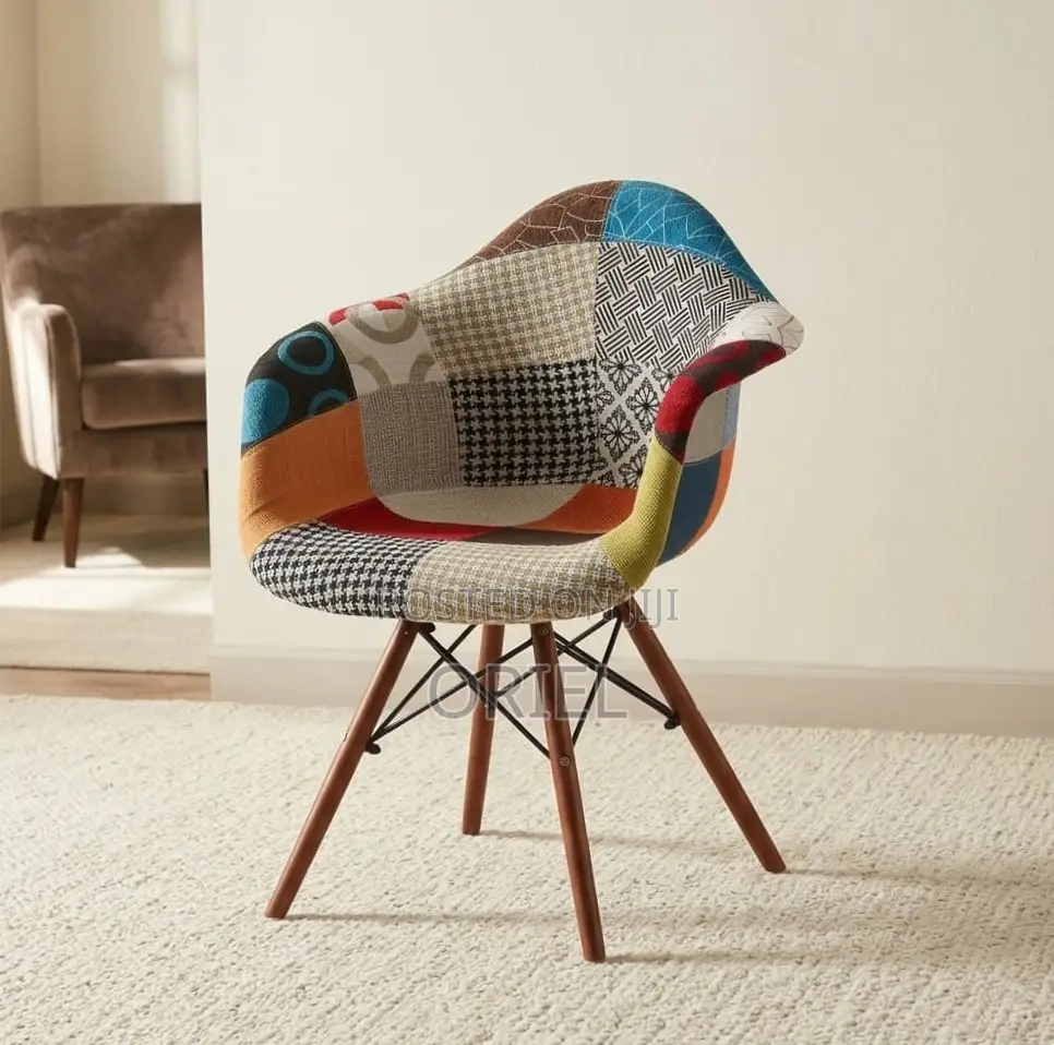 Office Chair : Eames Patchwork Chair With Armrests