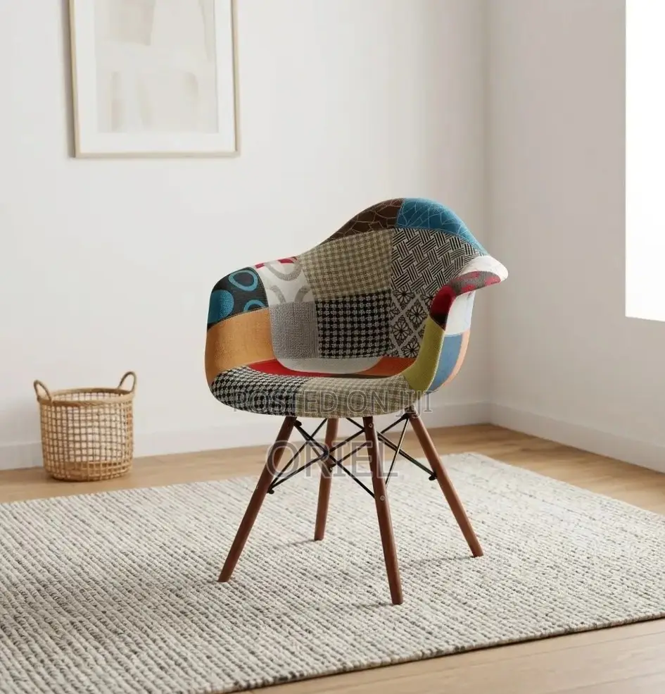 Office Chair : Eames Patchwork Chair With Armrests