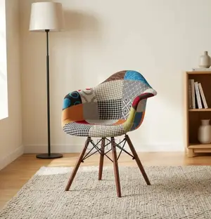Office Chair : Eames Patchwork Chair With Armrests
