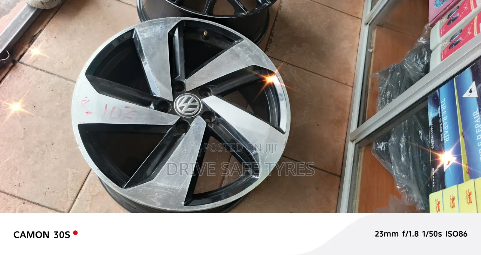 17 Inch Brand New vW Original Rims Set Black Silver