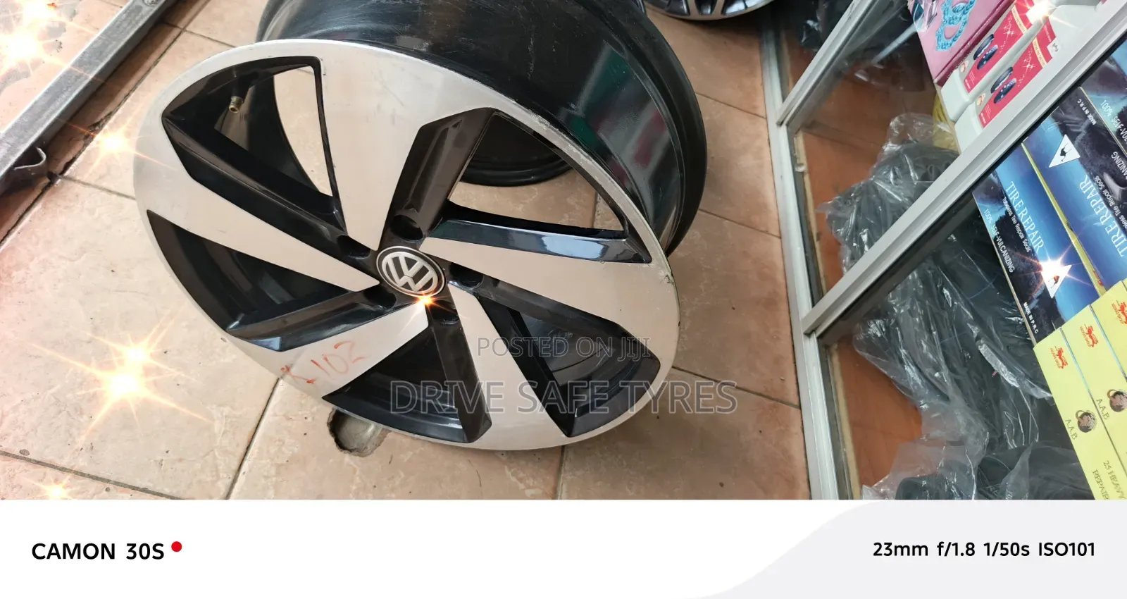 17 Inch Brand New vW Original Rims Set Black Silver