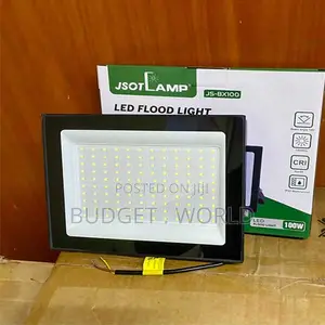Powerful Automatic Dusk to Dawn 100W IP67 AC Flood Light Black