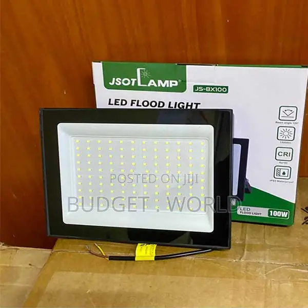 Powerful Automatic Dusk to Dawn 100W IP67 AC Flood Light Black