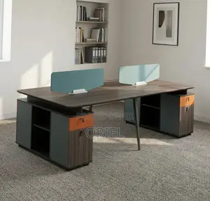 Office Workstation : 4-Seater Spacious Office Desk Workstation