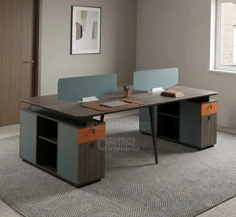 Office Workstation : 4-Seater Spacious Office Desk Workstation