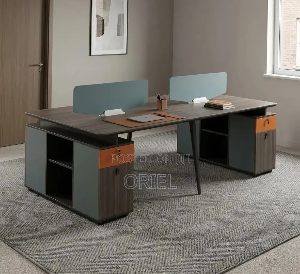 Office Workstation : 4-Seater Spacious Office Desk Workstation