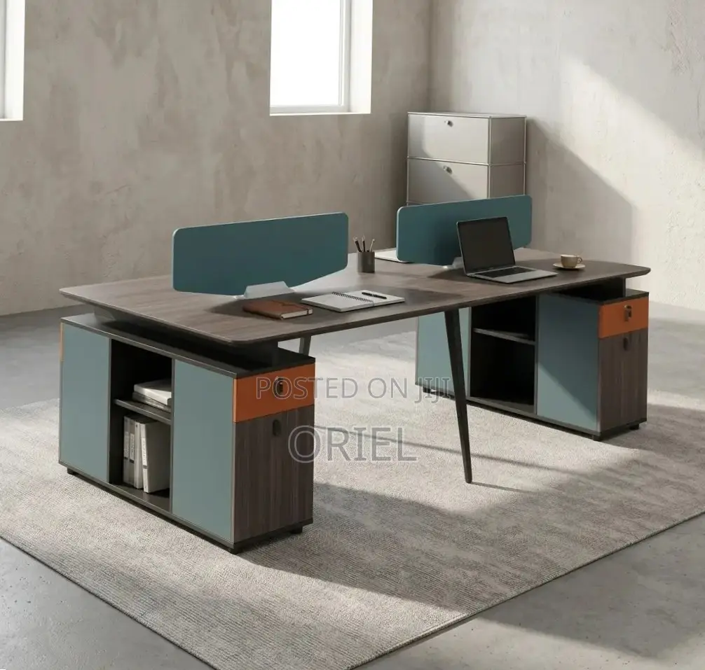 Office Workstation : 4-Seater Spacious Office Desk Workstation
