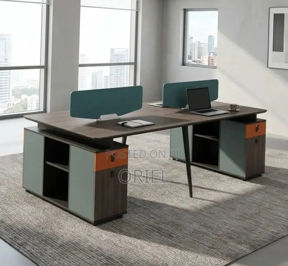 Office Workstation : 4-Seater Spacious Office Desk Workstation