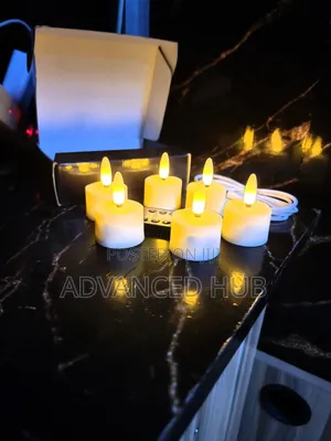 6pc Rechargeable LED Candles With Remote Control