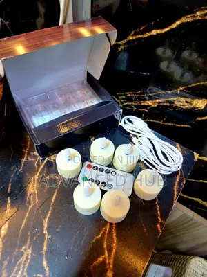 6pc Rechargeable LED Candles With Remote Control
