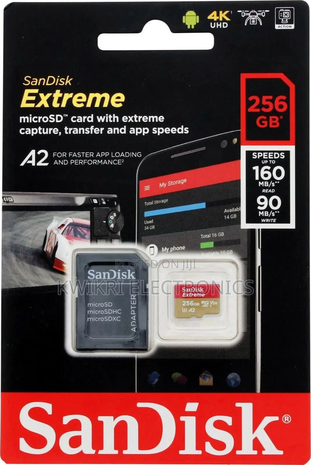 SANDISK Extreme GO microSD UHS-I Card - 256GB
