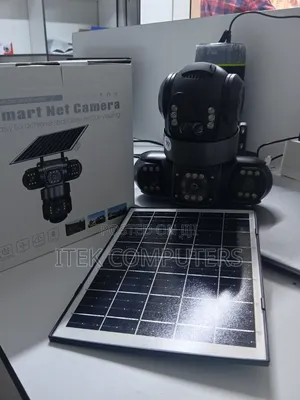 Solar Powered 4G SIM Triple Lens Outdoor Camera for Smart Monitoring