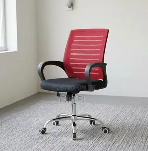 Office Chair : Red Back Mesh Office Chair