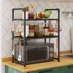 3-Tier Multi-Purpose Microwave Kitchen Counter Organizer