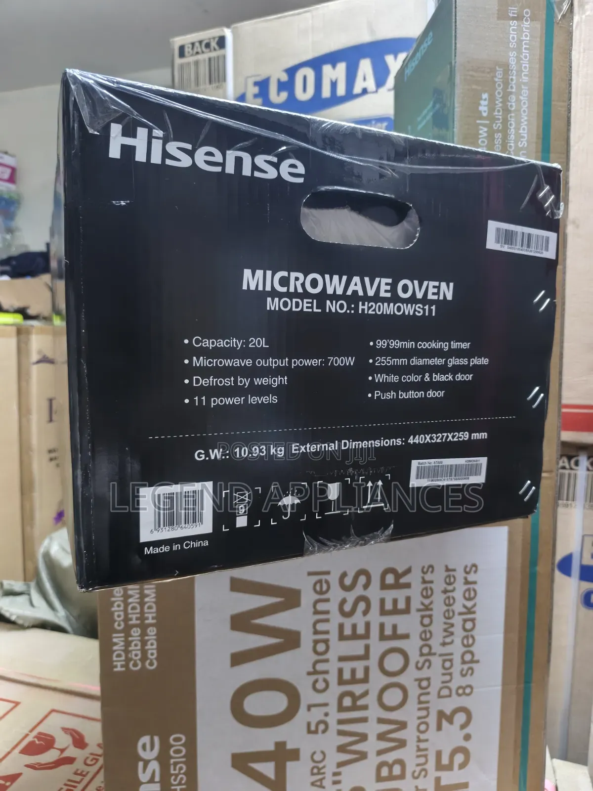 Hisense Microwave 20 Liters H20M0WS11
