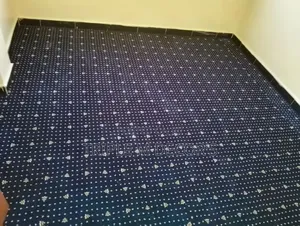 Dotted Navy Blue 12mm Thickness Executive Carpet