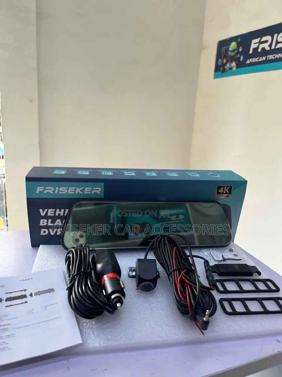 FRISEKER 10" Hd Wifi Dual Dash Cam