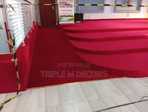 Durable 8mm Pulpit Red Wall to Wall Carpet