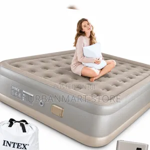 5x6 Camping Inflatable Mattress With Built in Pump, 2 Pillows