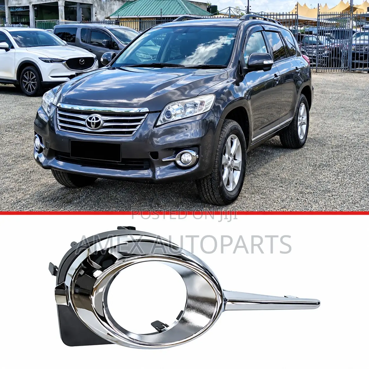 Fog Lamp Cover With Chrome Toyota Vanguard 2010 - 2014