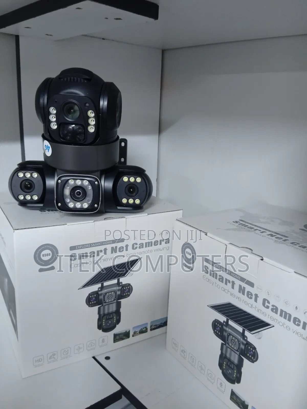Solar Powered 4G SIM Camera With Triple Lens for Outdoor Area Security
