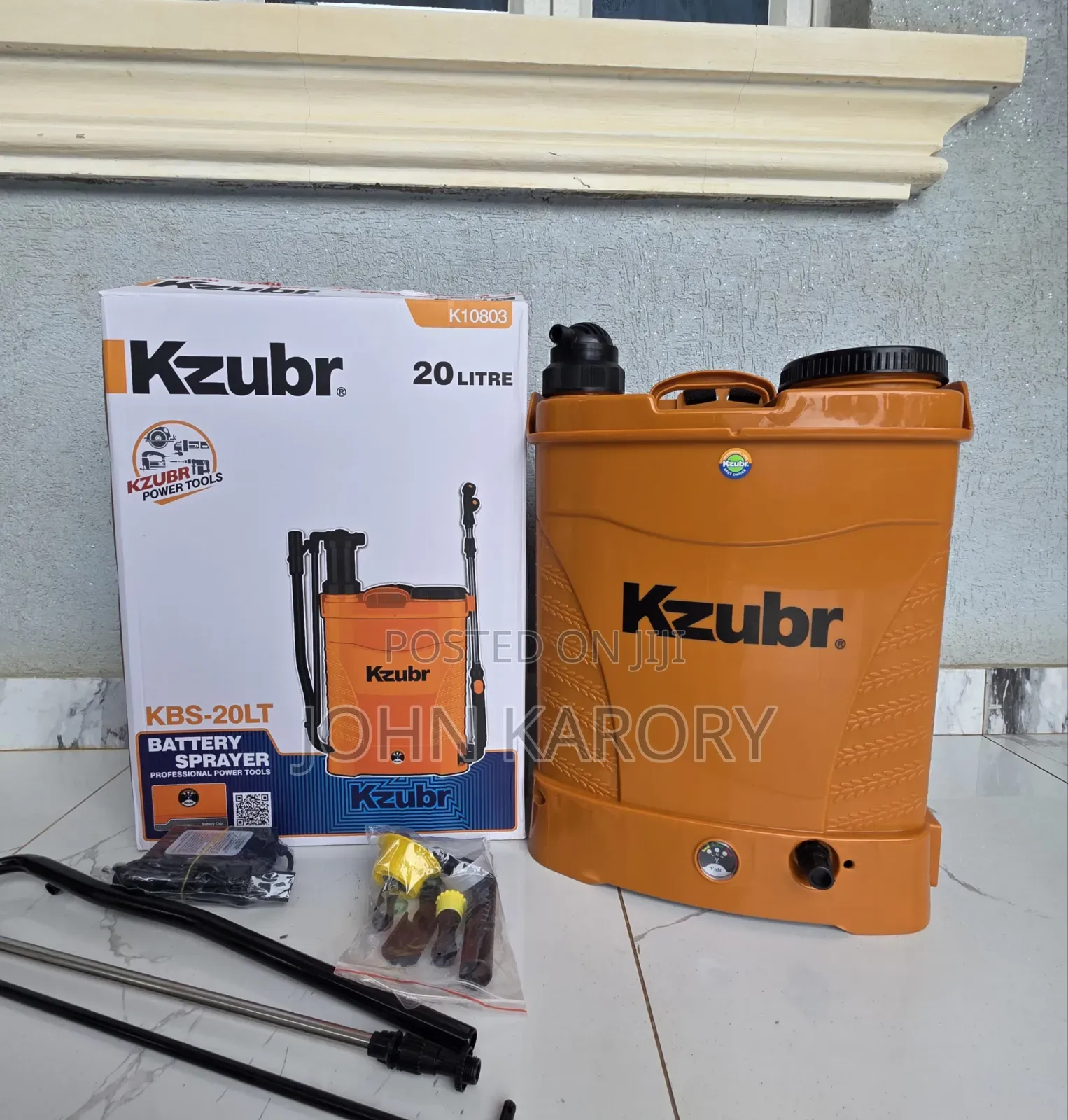 Kzubr 20litres Cordless Knapsack 2 In1