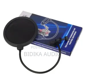 Dual Layer Microphone Pop Filter - Gooseneck Studio Shield