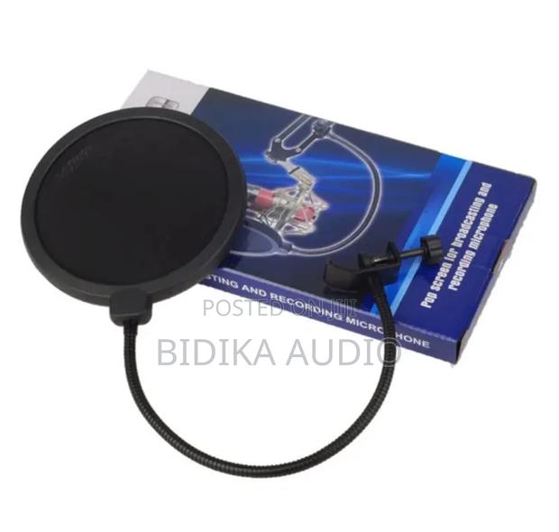 Dual Layer Microphone Pop Filter - Gooseneck Studio Shield - main view