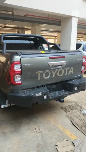 Fitted Hilux Revo, Rocco Rear Bumper Bull Bar - Heavy Duty!