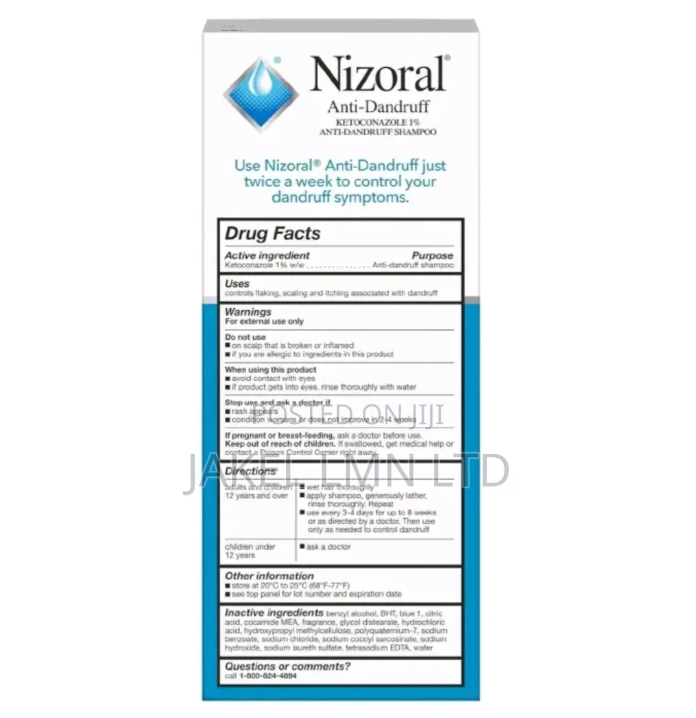 Nizoral Anti-Dandruff Shampoo With Ketoconazole 1%,