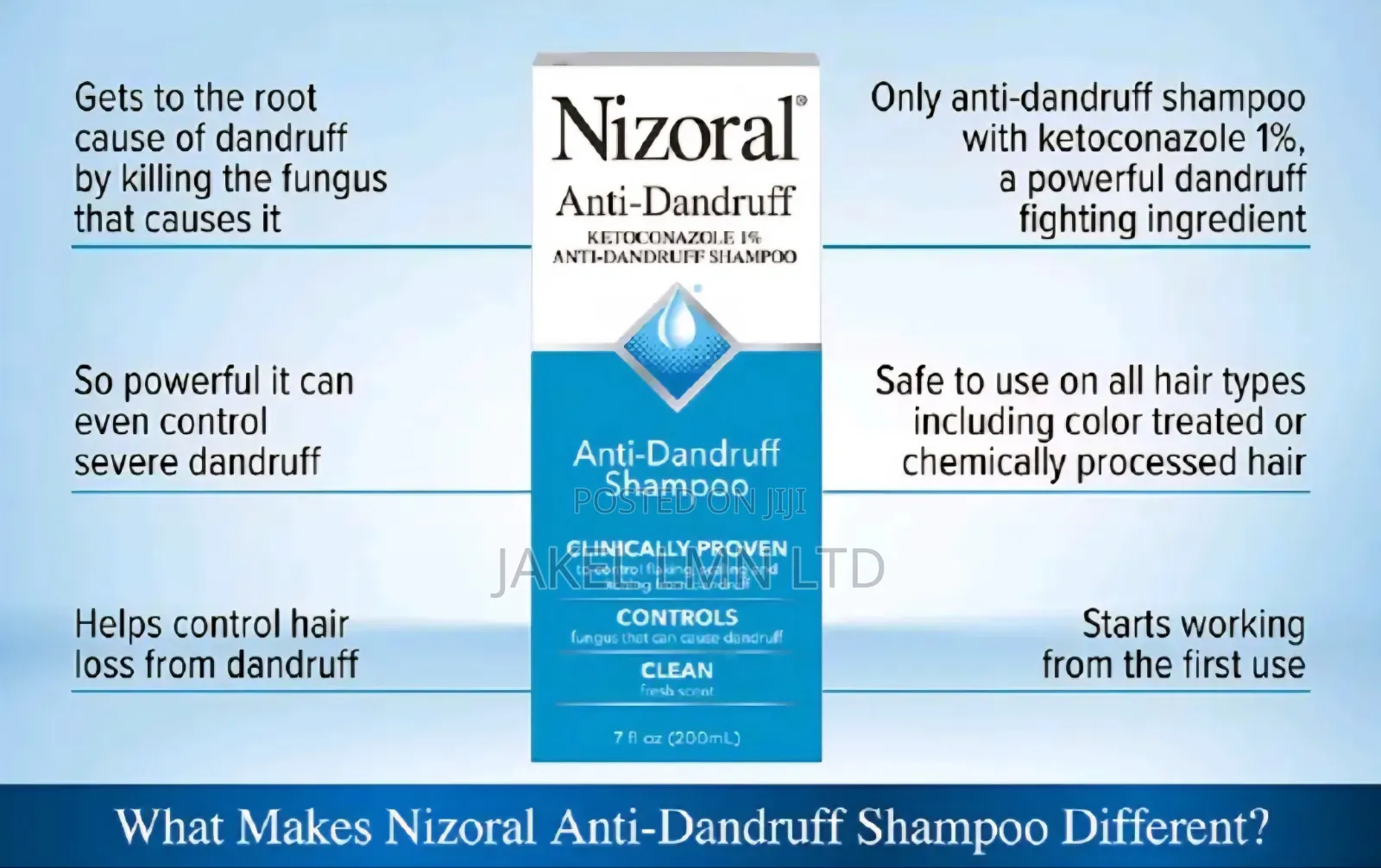 Nizoral Anti-Dandruff Shampoo With Ketoconazole 1%,